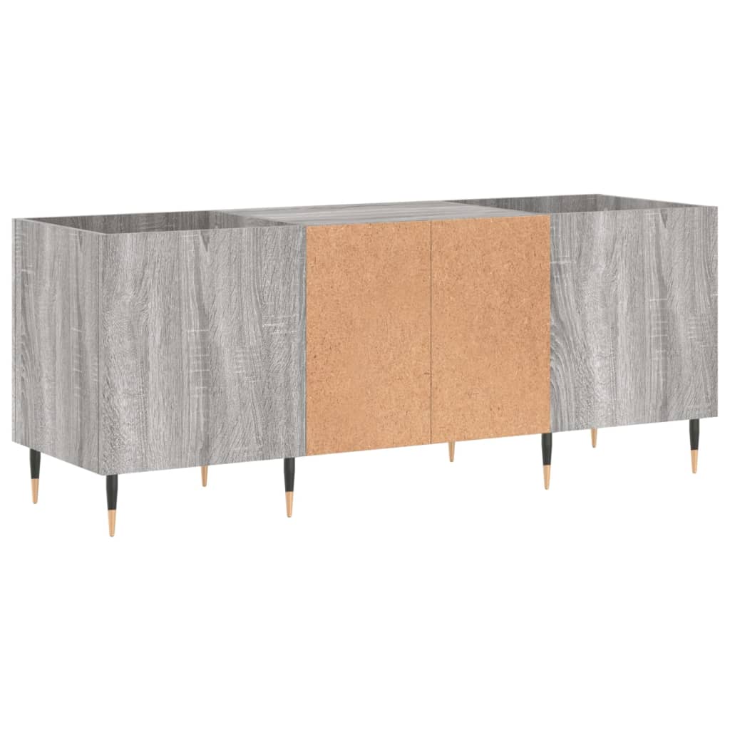 Armoire à disques sonoma gris 121x38x48 cm bois d'ingénierie - XIOS