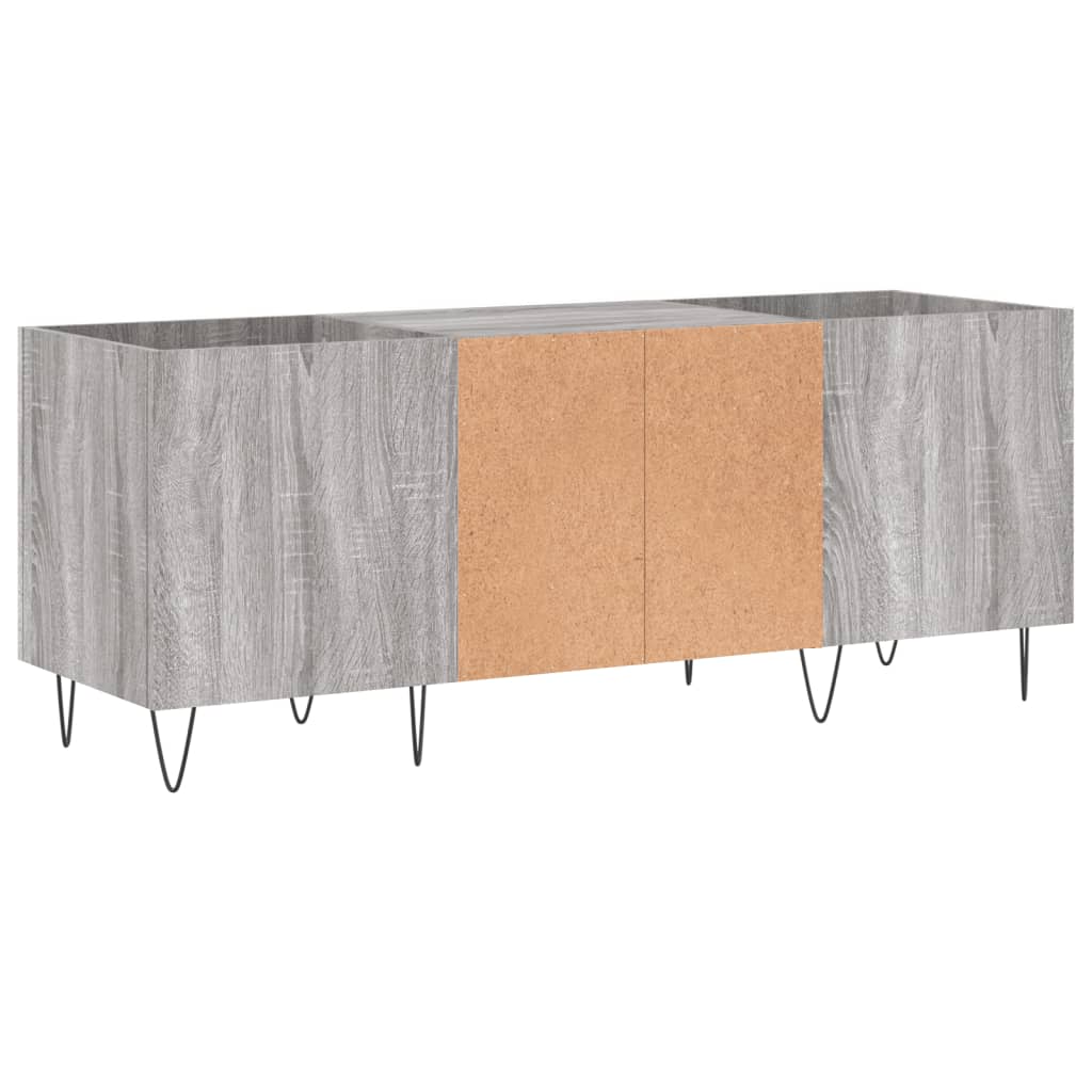 Armoire à disques sonoma gris 121x38x48 cm bois d'ingénierie - XIOS