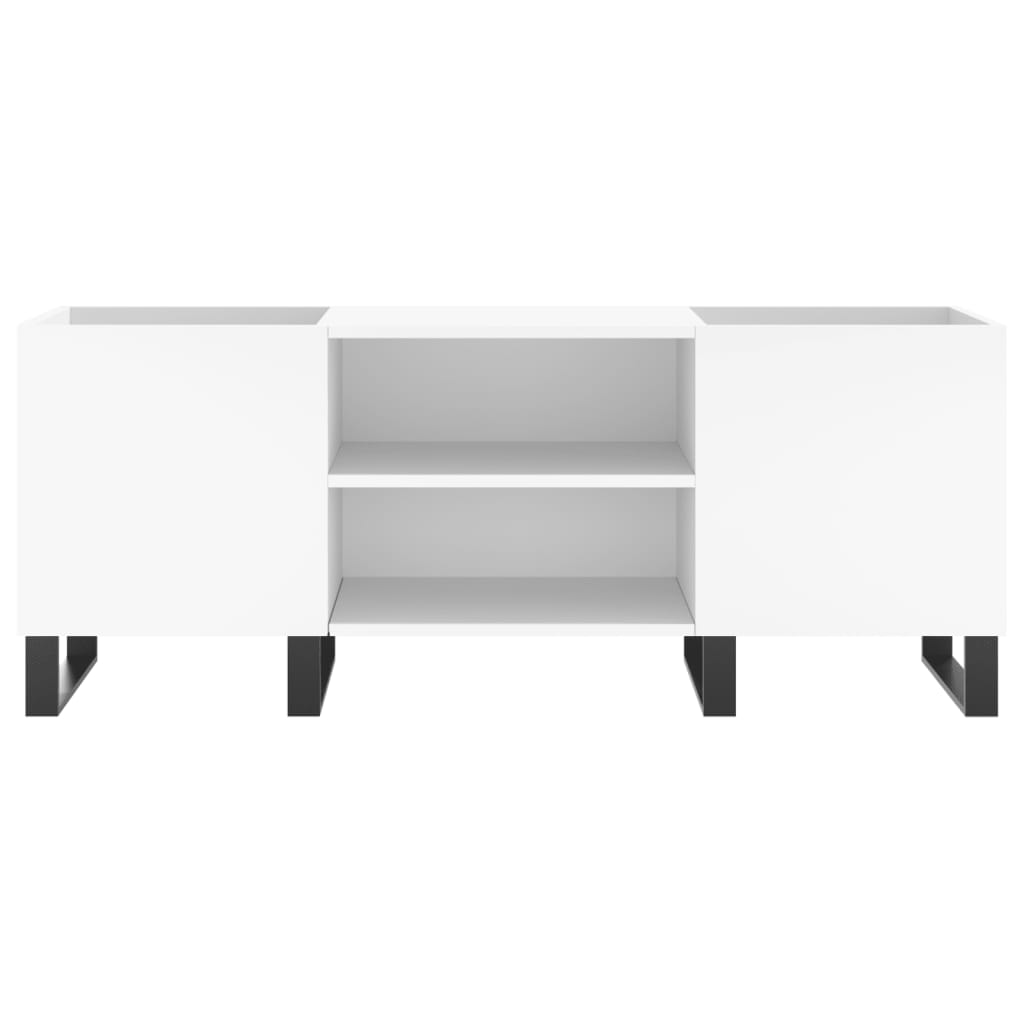 Armoire à disques blanc 121x38x48 cm bois d'ingénierie - XIOS