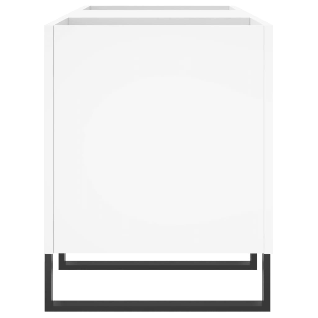 Armoire à disques blanc 121x38x48 cm bois d'ingénierie - XIOS