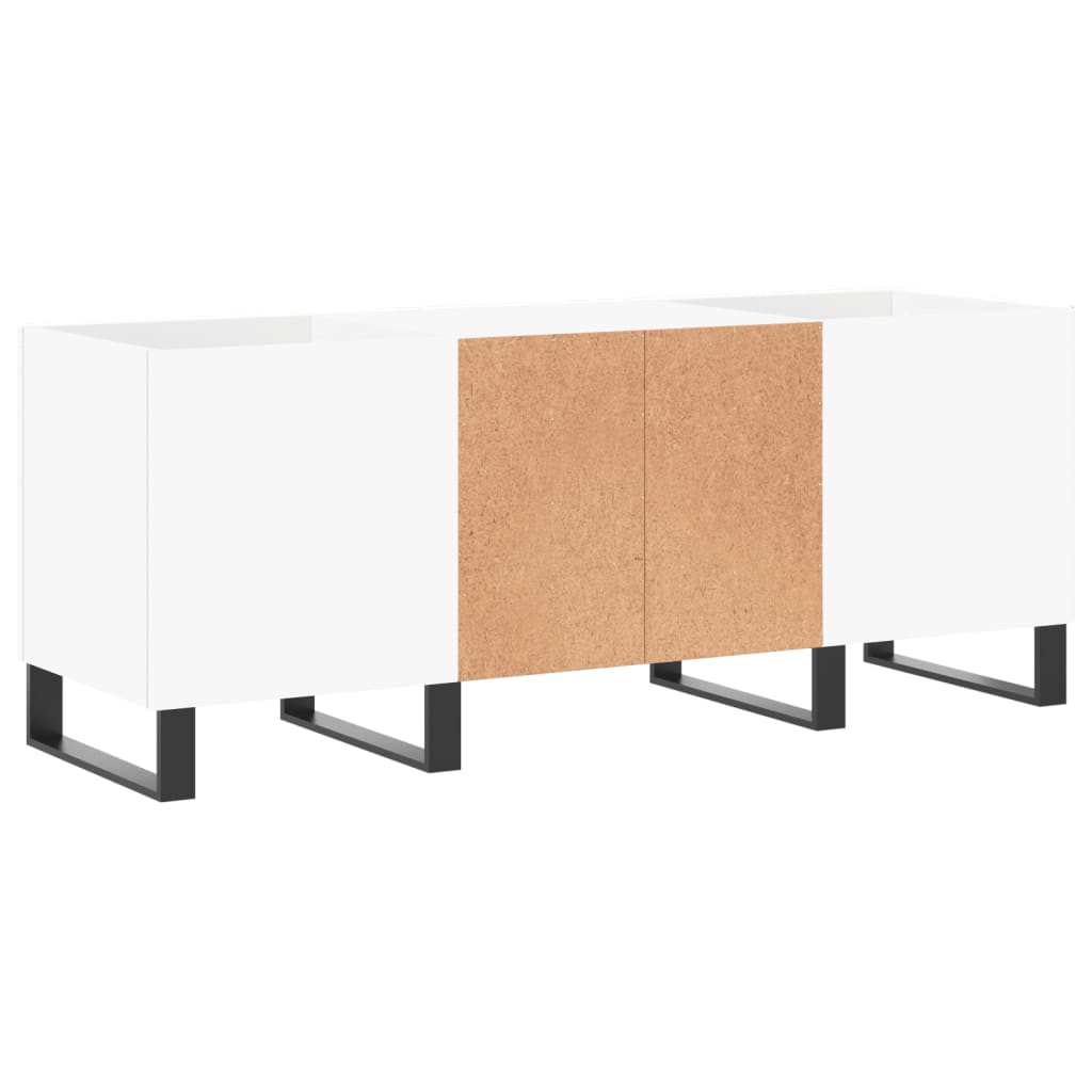 Armoire à disques blanc 121x38x48 cm bois d'ingénierie - XIOS