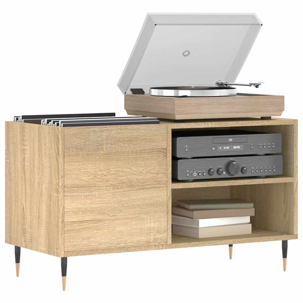 Armoire à disques chêne sonoma 85x38x48 cm bois d'ingénierie - XIOS