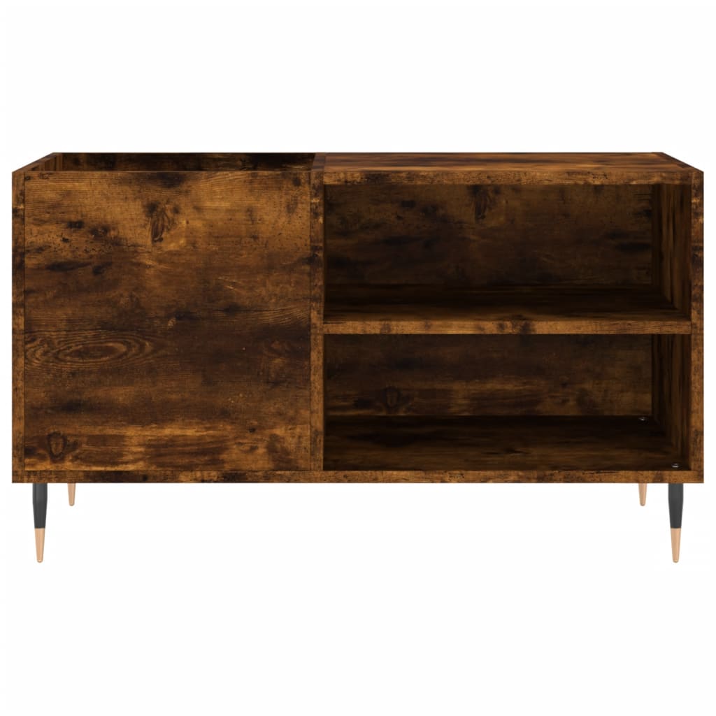 Armoire à disques chêne fumé 85x38x48 cm bois d'ingénierie - XIOS