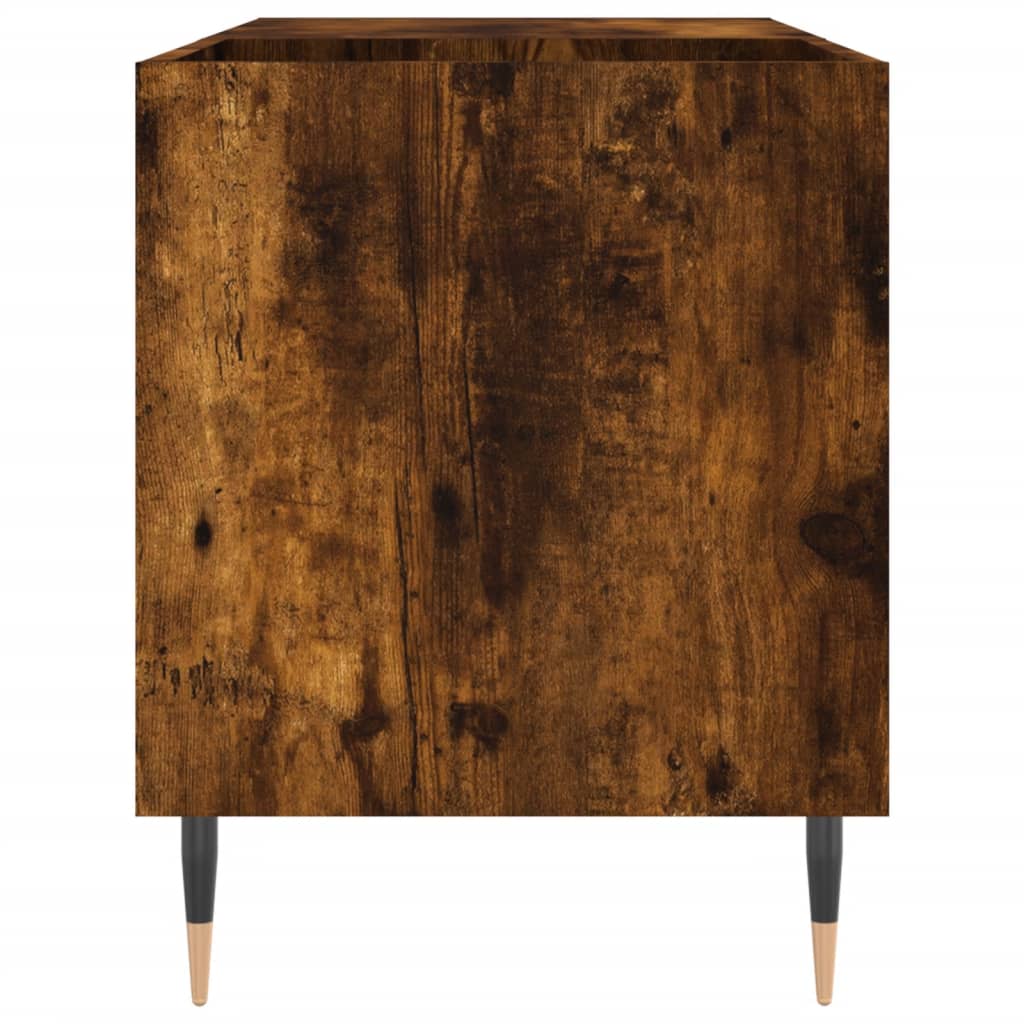 Armoire à disques chêne fumé 85x38x48 cm bois d'ingénierie - XIOS