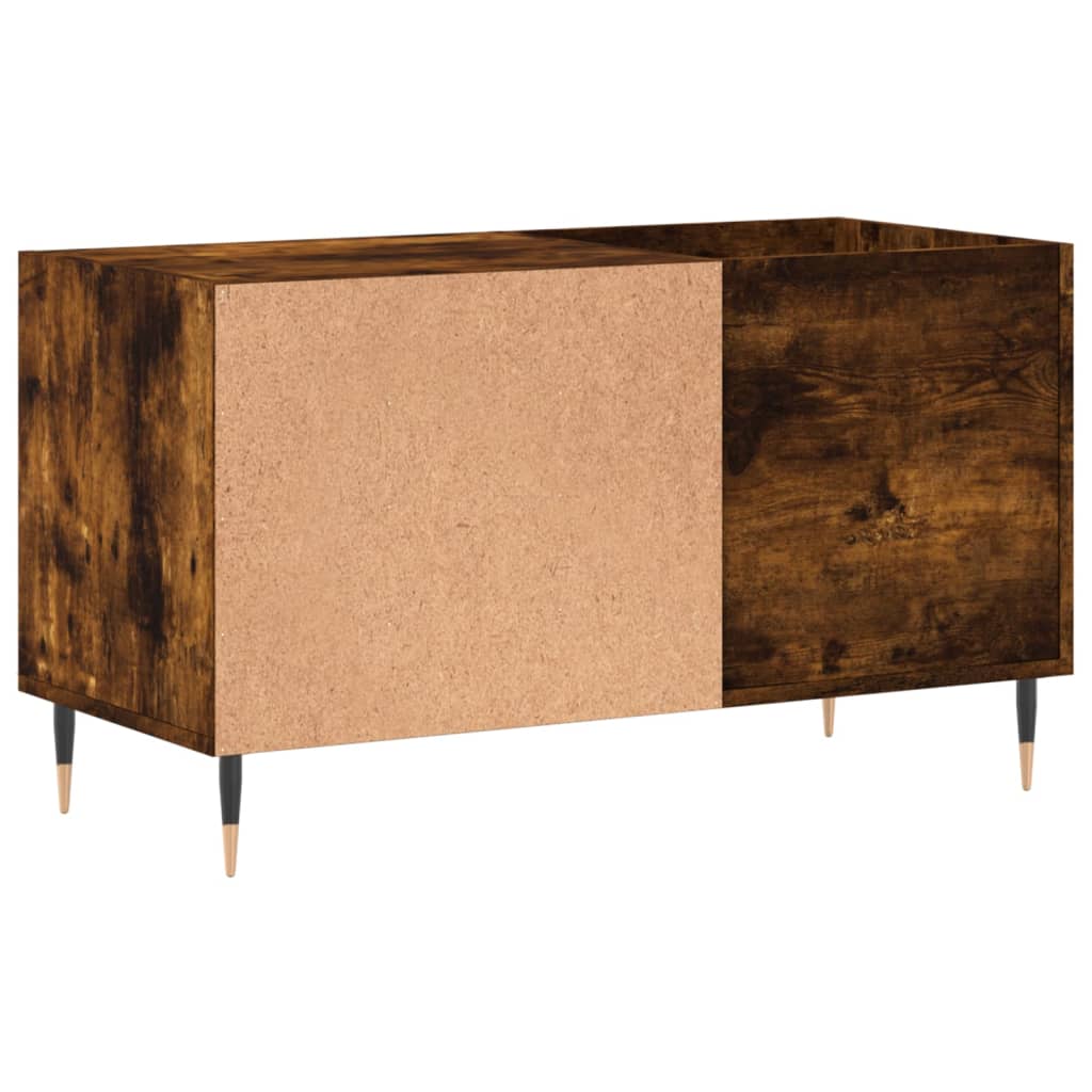 Armoire à disques chêne fumé 85x38x48 cm bois d'ingénierie - XIOS