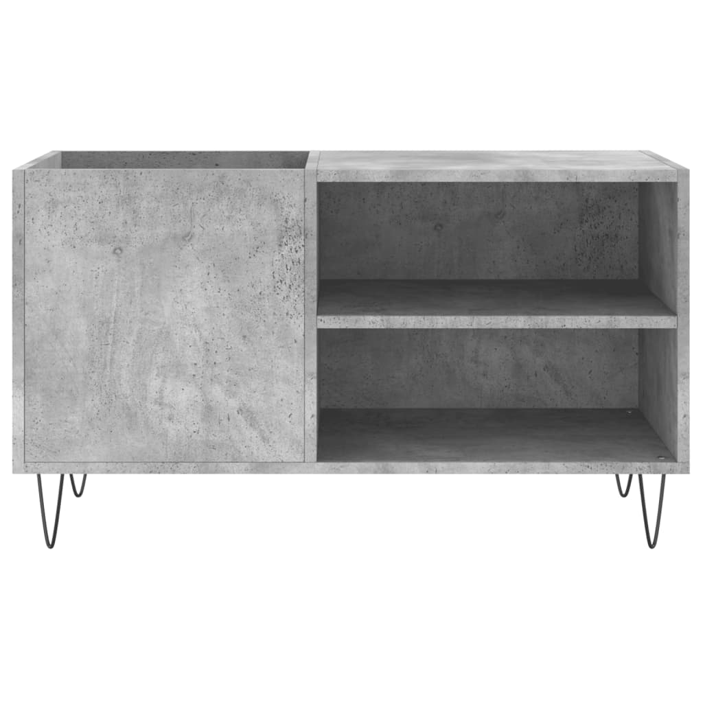 Armoire à disques gris béton 85x38x48 cm bois d'ingénierie - XIOS