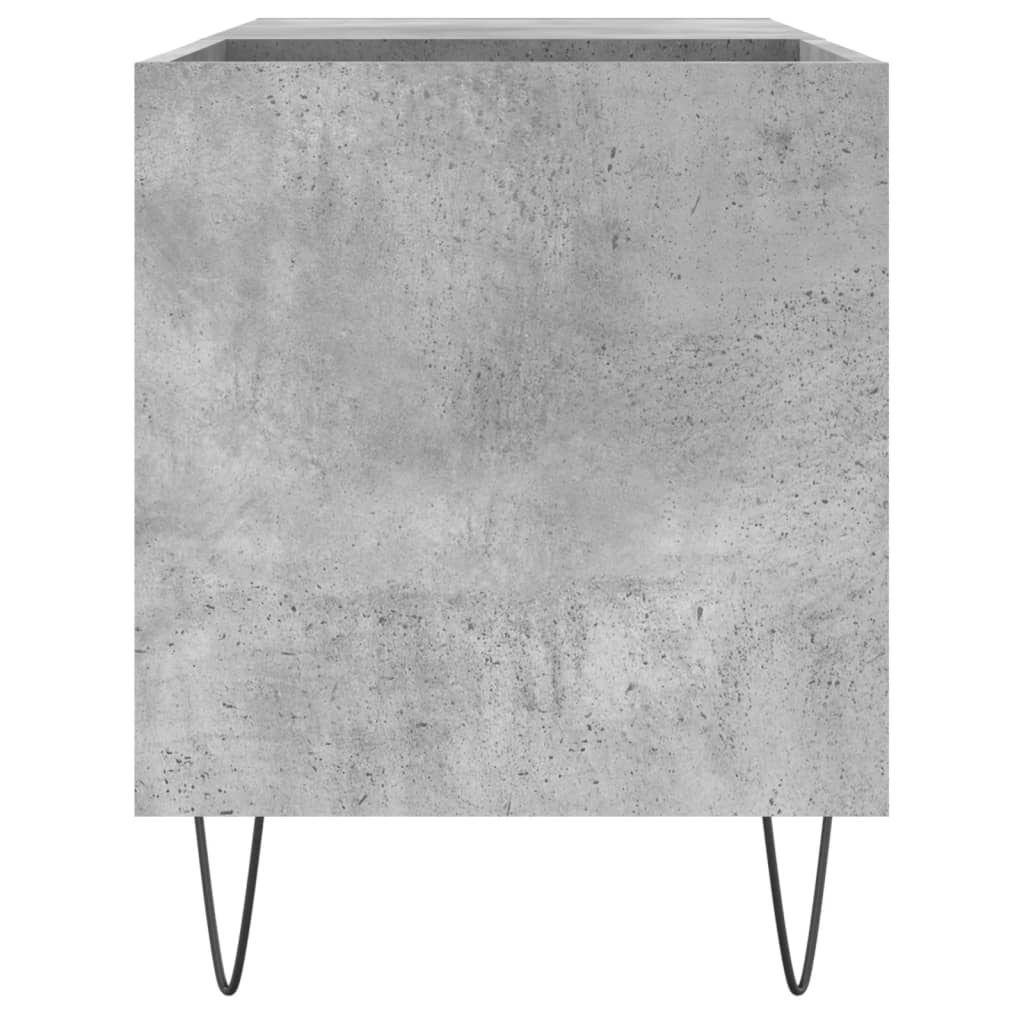 Armoire à disques gris béton 85x38x48 cm bois d'ingénierie - XIOS