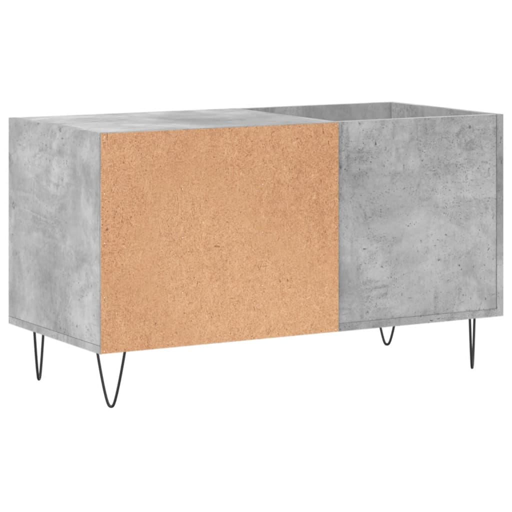 Armoire à disques gris béton 85x38x48 cm bois d'ingénierie - XIOS