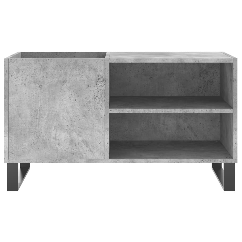 Armoire à disques gris béton 85x38x48 cm bois d'ingénierie - XIOS