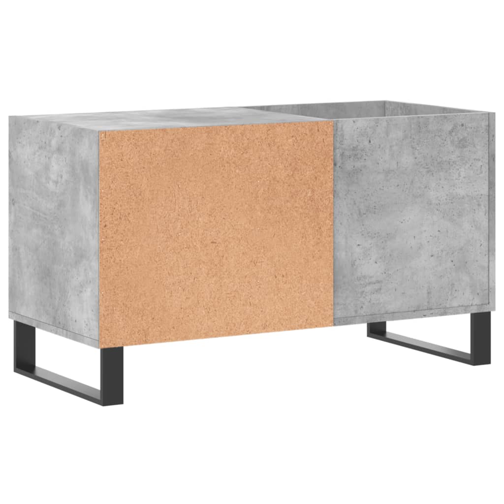 Armoire à disques gris béton 85x38x48 cm bois d'ingénierie - XIOS