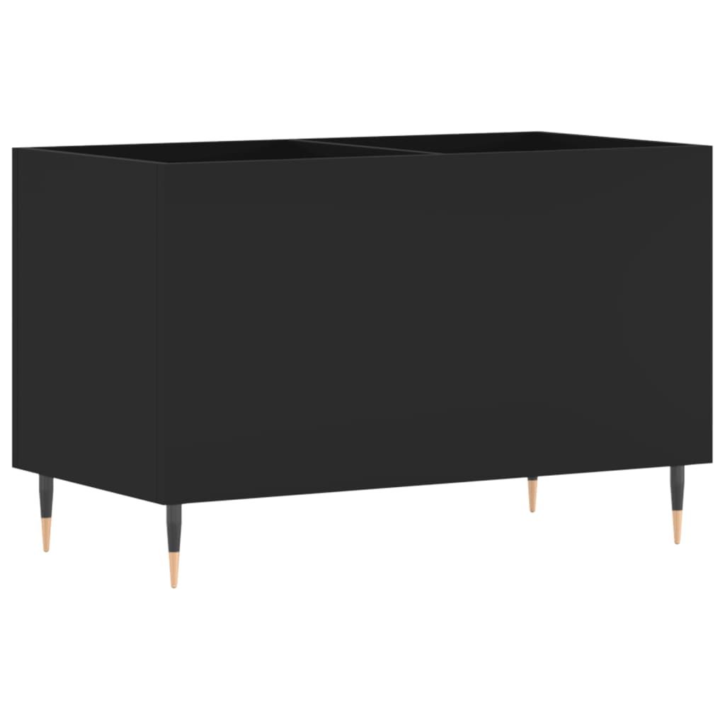 Armoire à disques noir 74,5x38x48 cm bois d'ingénierie - XIOS