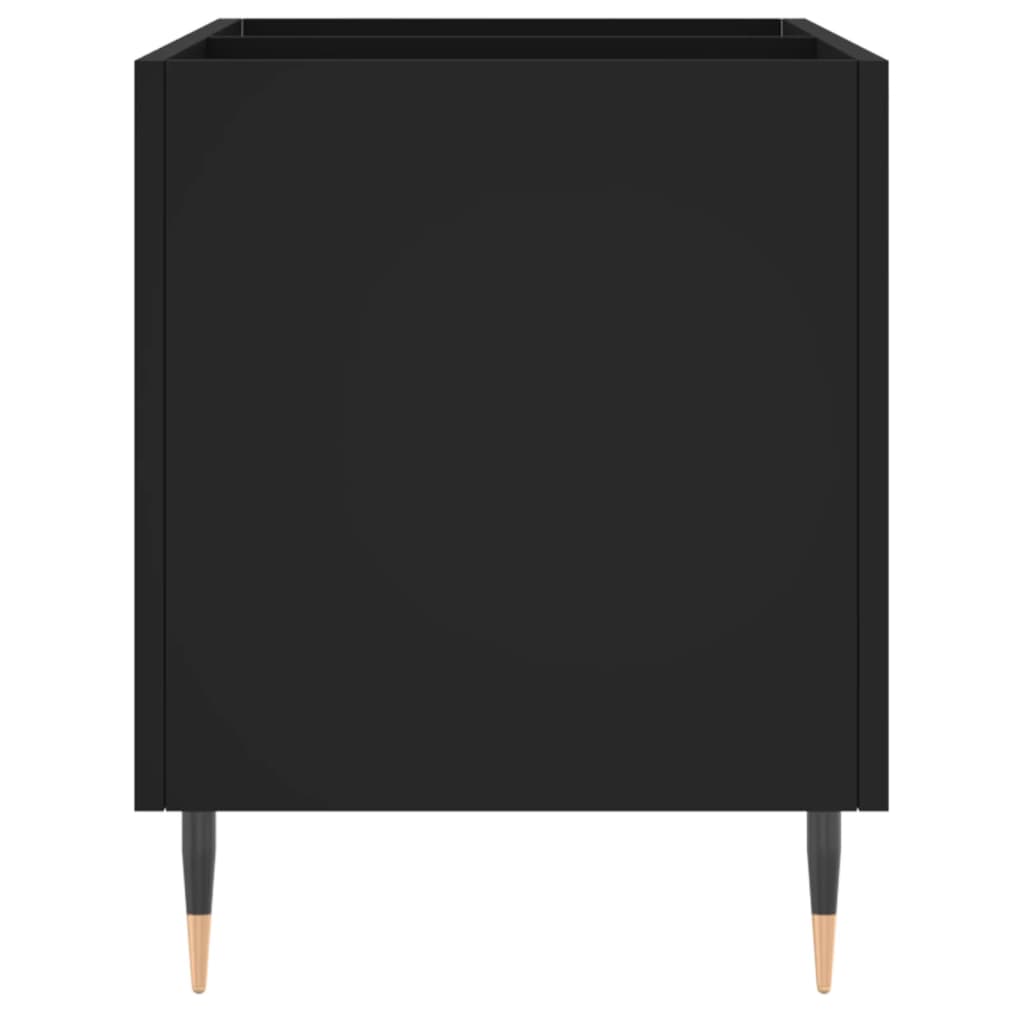 Armoire à disques noir 74,5x38x48 cm bois d'ingénierie - XIOS