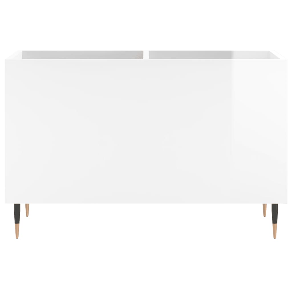 Armoire à disques blanc brillant 74,5x38x48cm bois d'ingénierie - XIOS