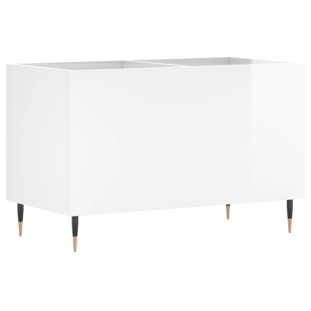 Armoire à disques blanc brillant 74,5x38x48cm bois d'ingénierie - XIOS