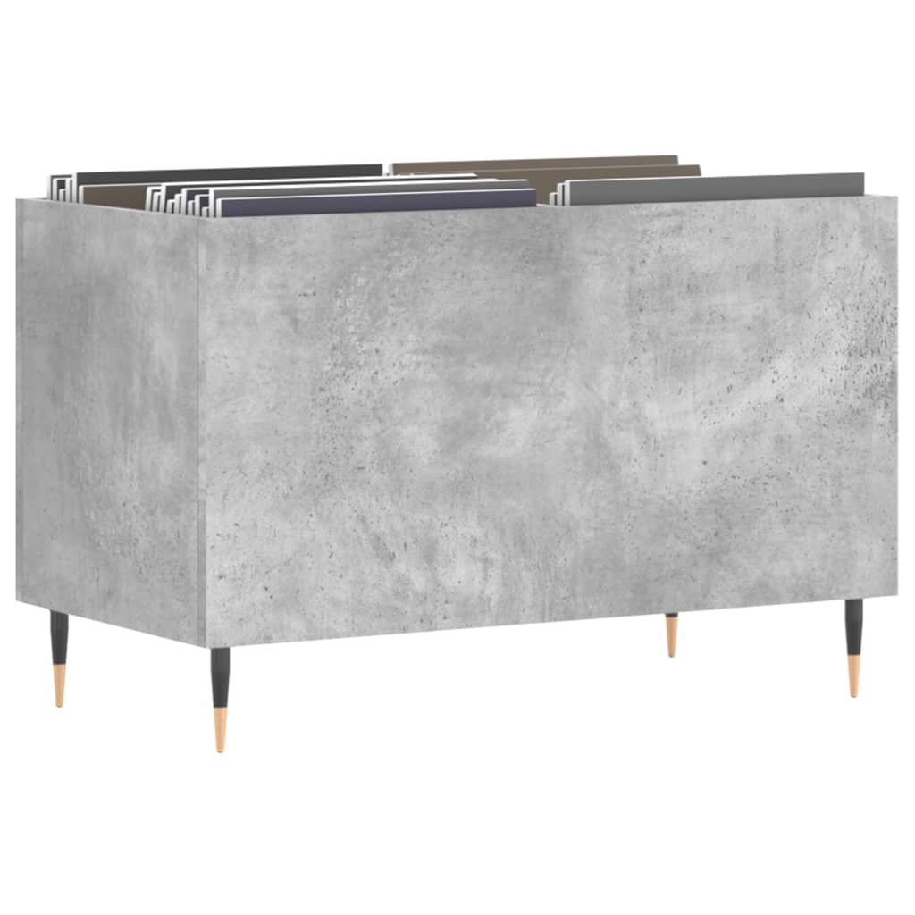 Armoire à disques gris béton 74,5x38x48 cm bois d'ingénierie - XIOS