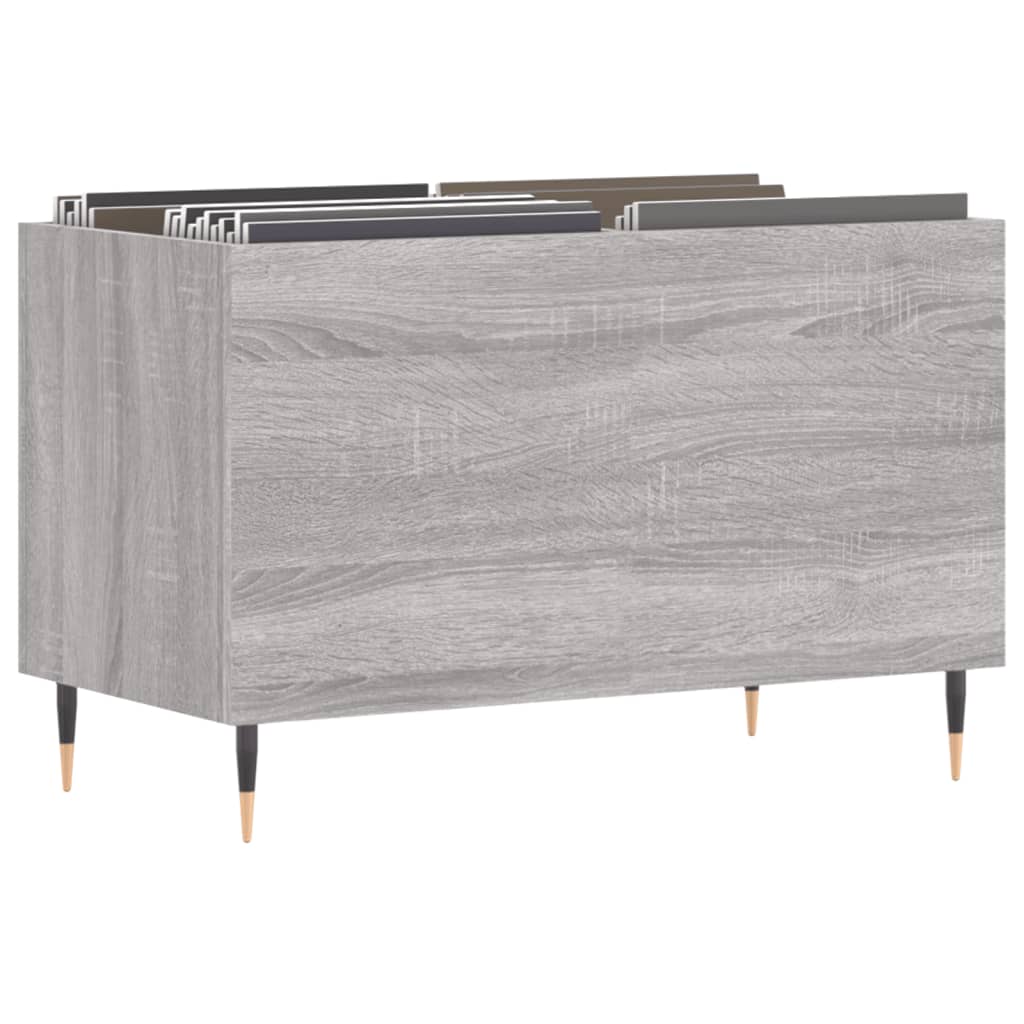 Armoire à disques sonoma gris 74,5x38x48 cm bois d'ingénierie - XIOS