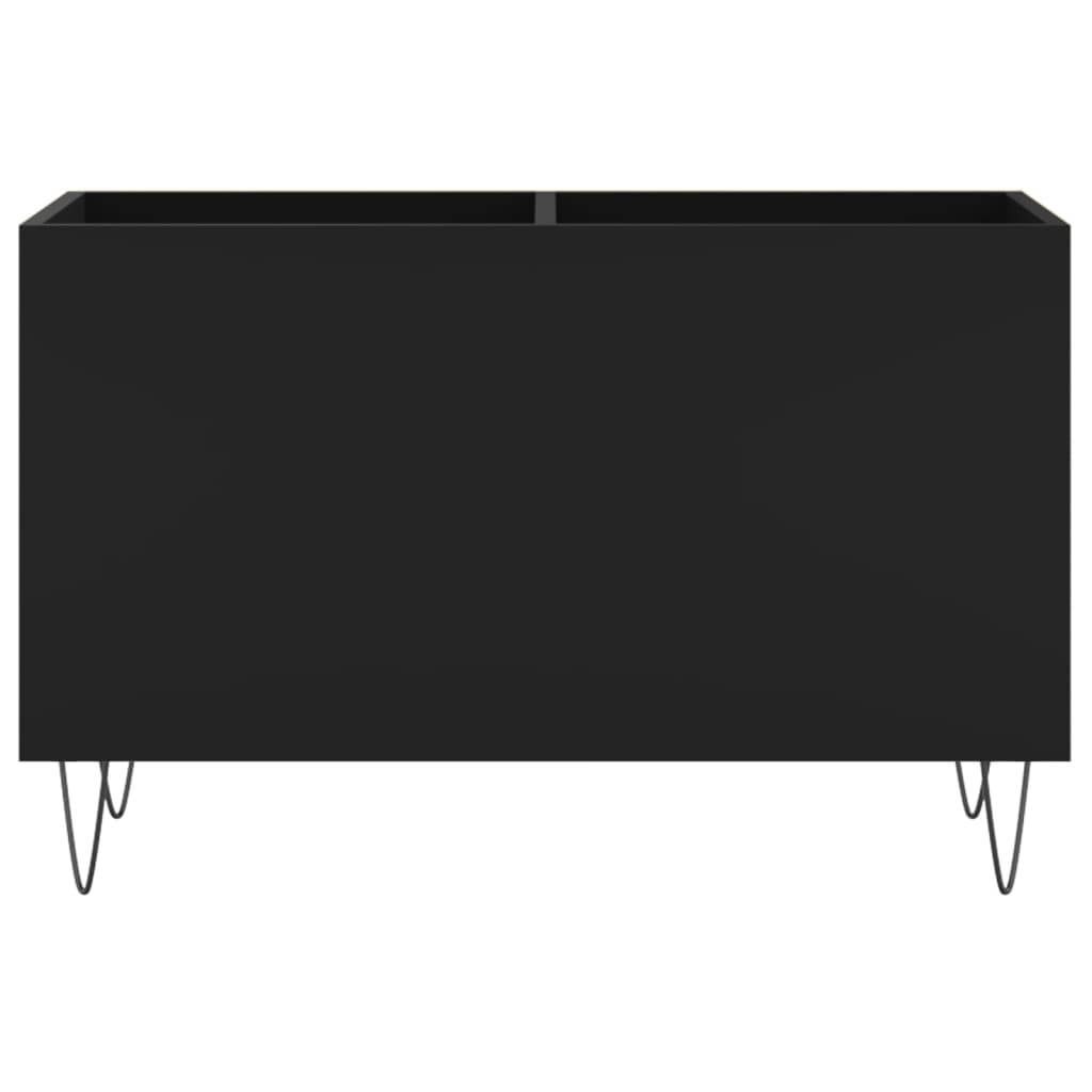 Armoire à disques noir 74,5x38x48 cm bois d'ingénierie - XIOS