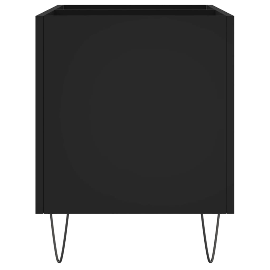Armoire à disques noir 74,5x38x48 cm bois d'ingénierie - XIOS