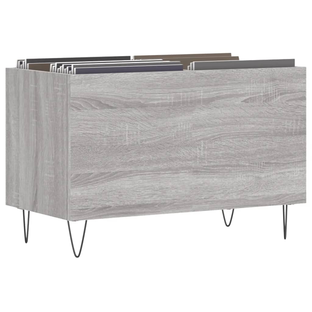 Armoire à disques sonoma gris 74,5x38x48 cm bois d'ingénierie - XIOS