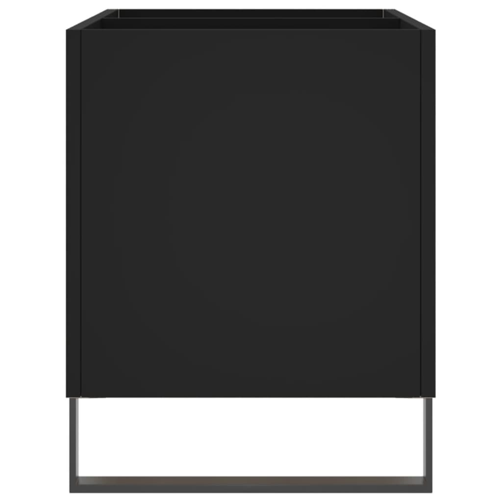 Armoire à disques noir 74,5x38x48 cm bois d'ingénierie - XIOS