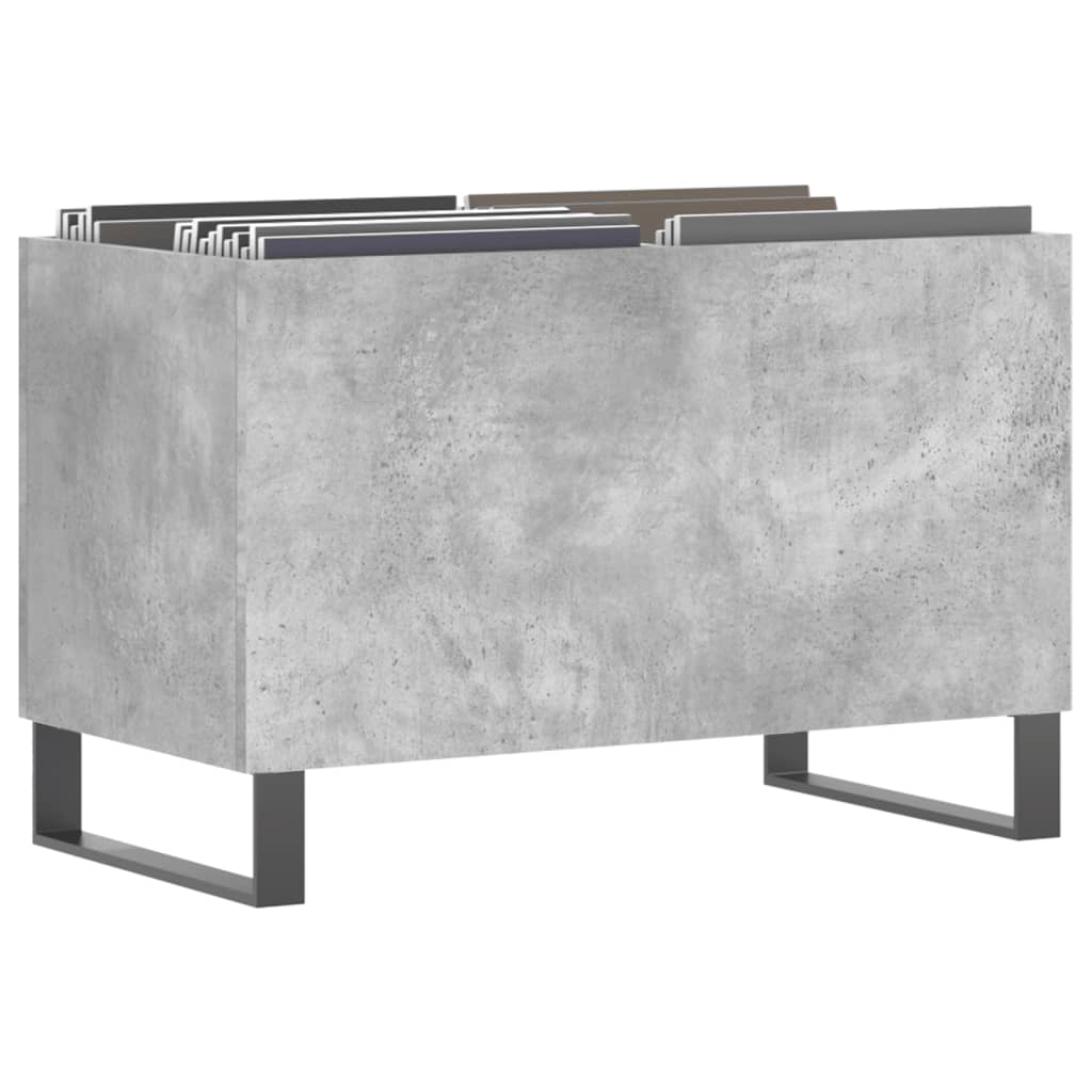 Armoire à disques gris béton 74,5x38x48 cm bois d'ingénierie - XIOS