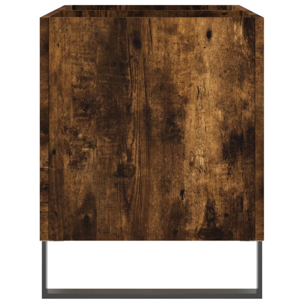 Armoire à disques chêne fumé 74,5x38x48 cm bois d'ingénierie - XIOS