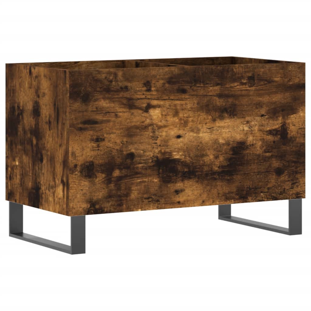 Armoire à disques chêne fumé 74,5x38x48 cm bois d'ingénierie - XIOS