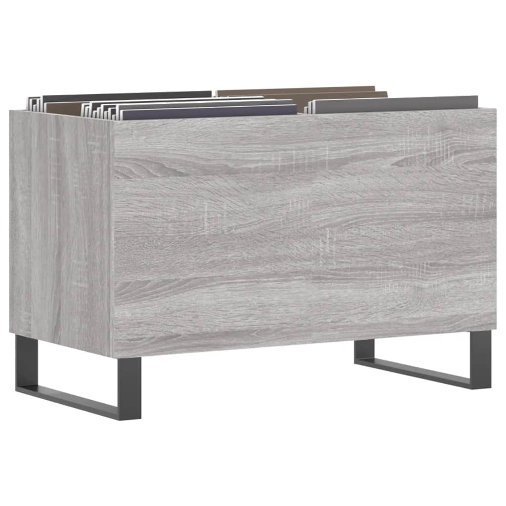 Armoire à disques sonoma gris 74,5x38x48 cm bois d'ingénierie - XIOS