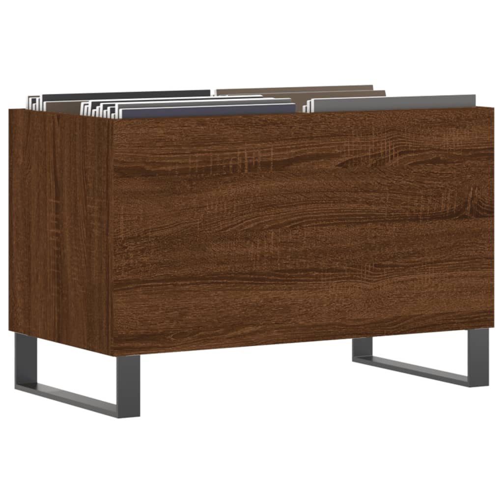 Armoire à disques chêne marron 74,5x38x48 cm bois d'ingénierie - XIOS