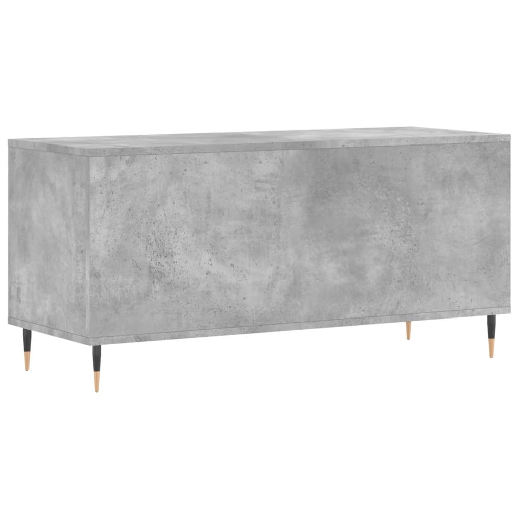 Armoire à disques gris béton 100x38x48 cm bois d'ingénierie - XIOS