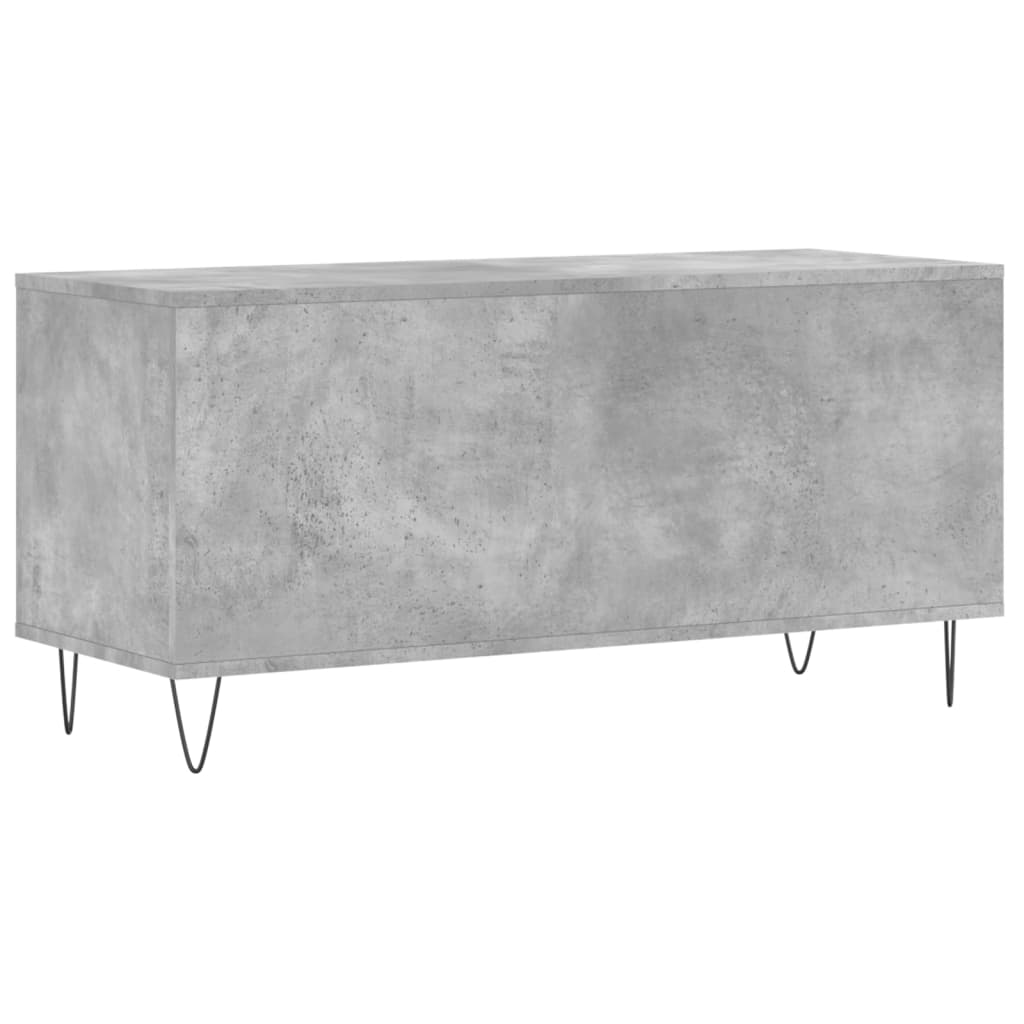 Armoire à disques gris béton 100x38x48 cm bois d'ingénierie - XIOS