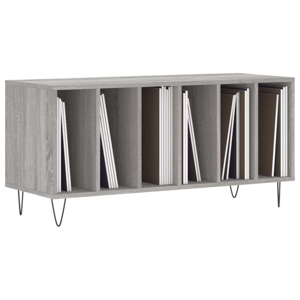 Armoire à disques sonoma gris 100x38x48 cm bois d'ingénierie - XIOS