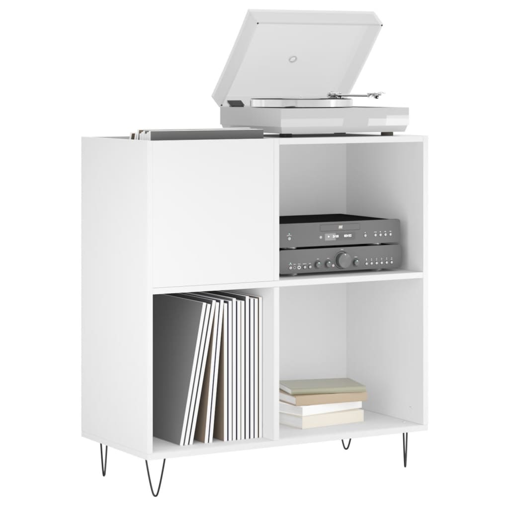 Armoire à disques blanc 84,5x38x89 cm bois d'ingénierie - XIOS