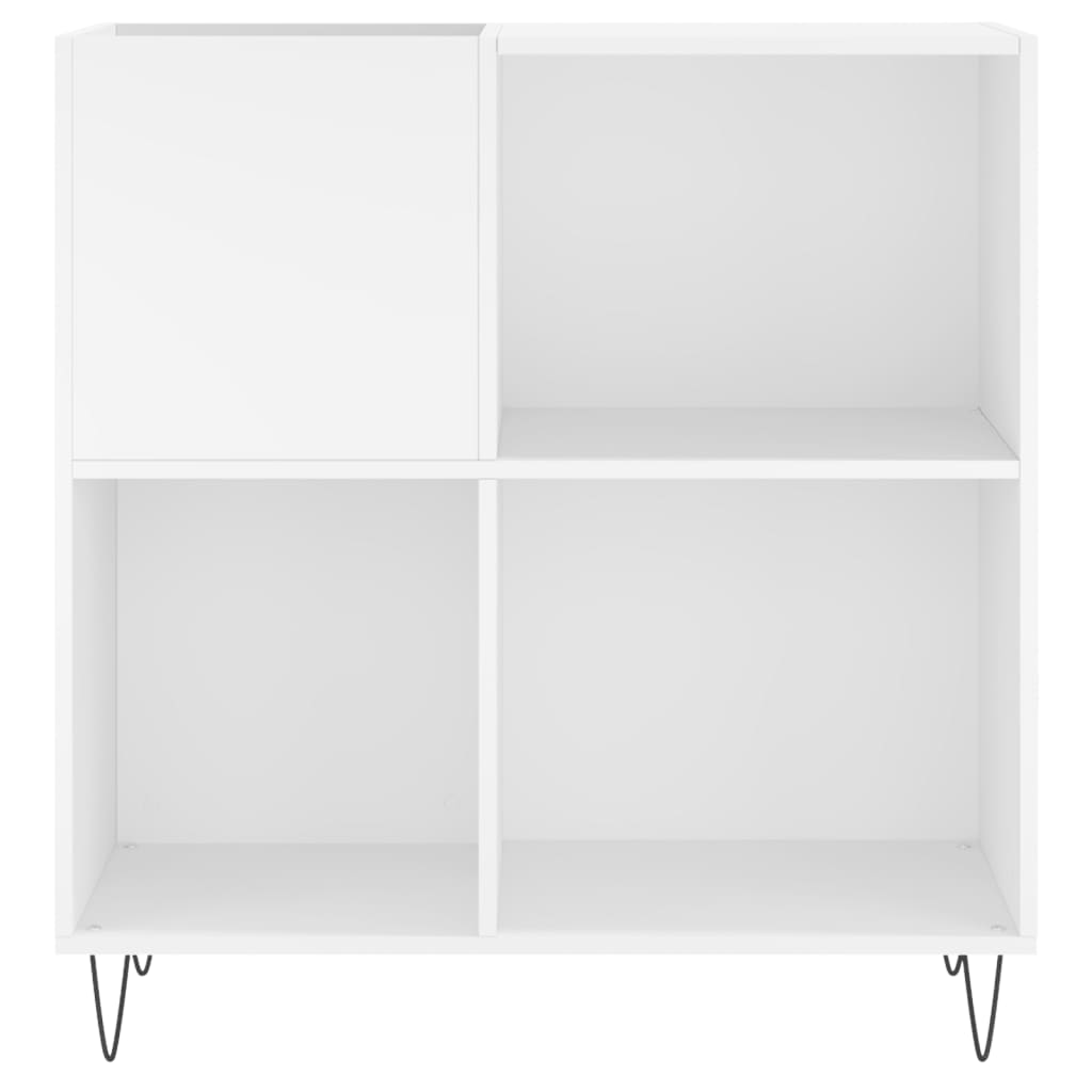 Armoire à disques blanc 84,5x38x89 cm bois d'ingénierie - XIOS
