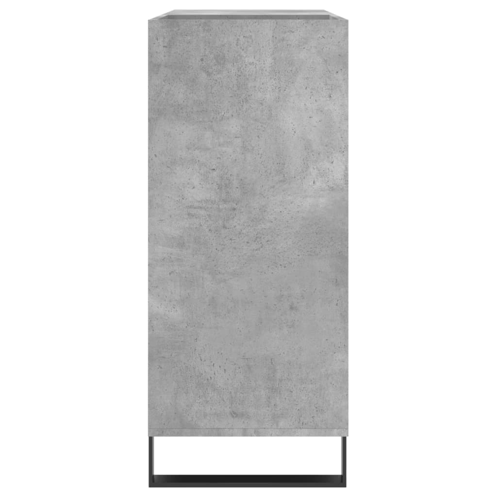Armoire à disques gris béton 84,5x38x89 cm bois d'ingénierie - XIOS
