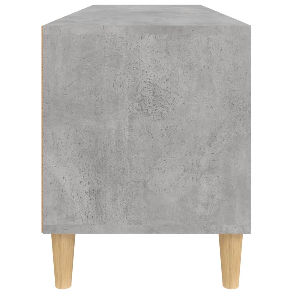 Meuble TV gris béton 100x34,5x44,5 cm bois d'ingénierie - XIOS