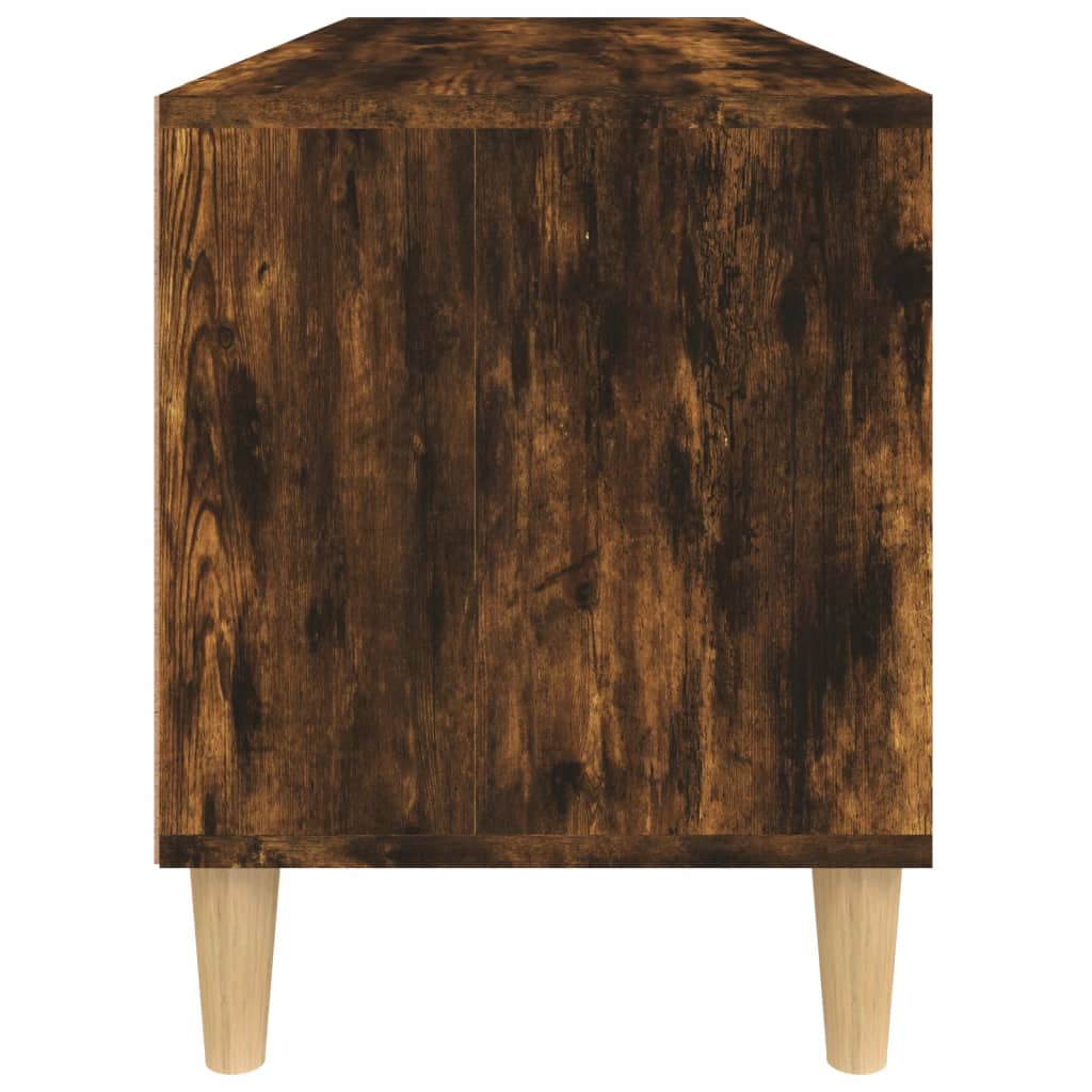 Meuble TV chêne fumé 100x34,5x44,5 cm bois d'ingénierie - XIOS