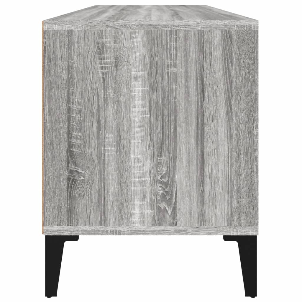 Meuble TV sonoma gris 100x34,5x44,5 cm bois d'ingénierie - XIOS