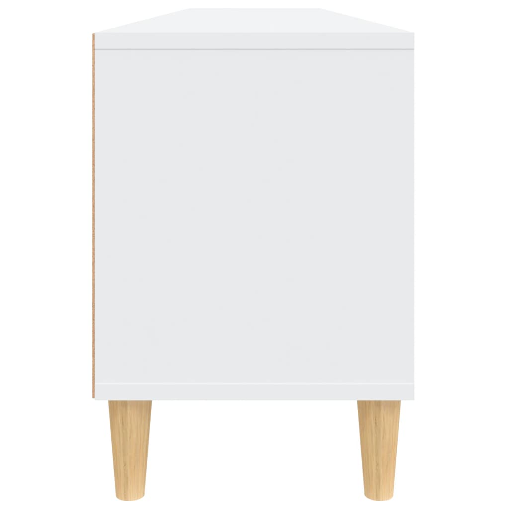 Meuble TV blanc 150x30x44,5 cm bois d'ingénierie - XIOS