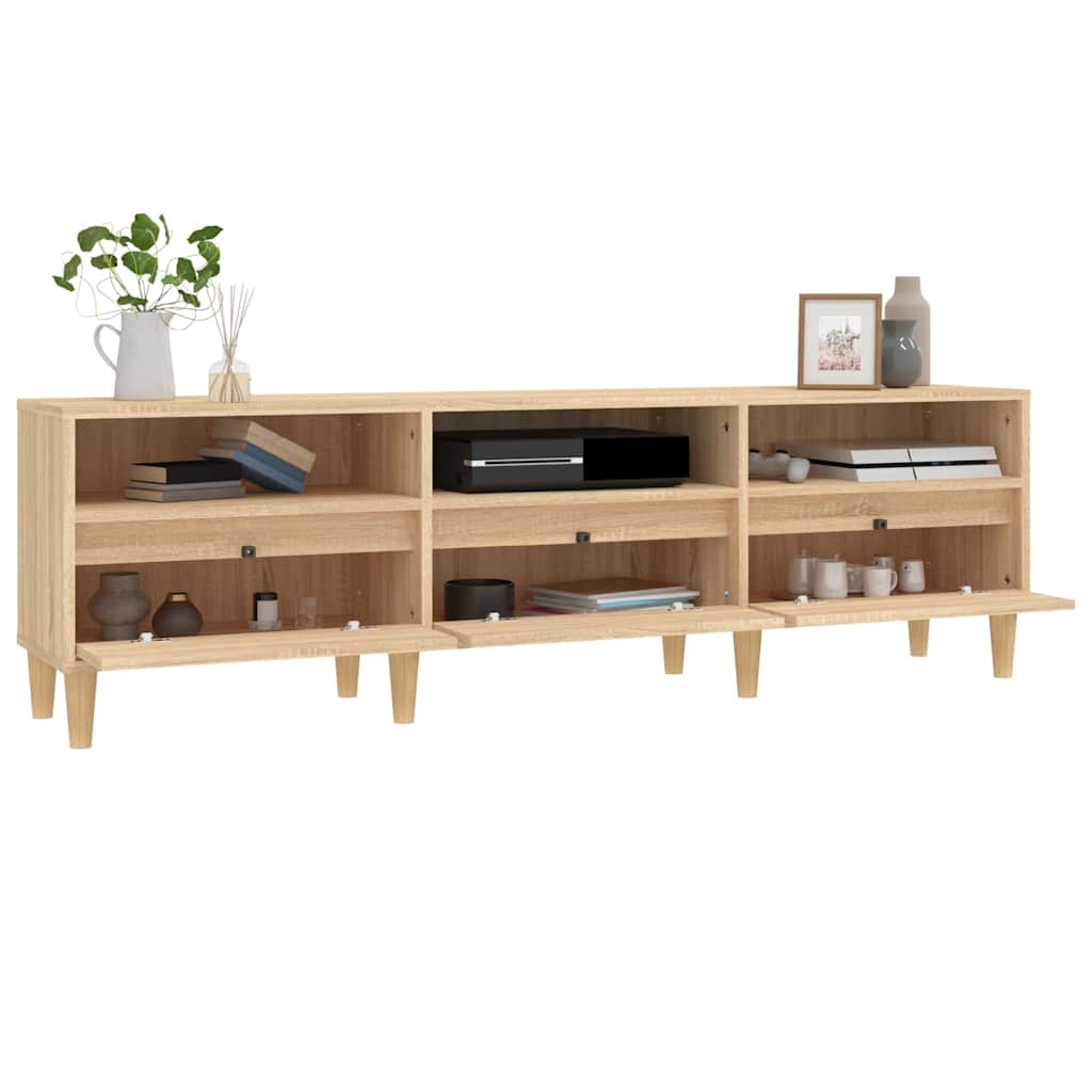 Meuble TV chêne sonoma 150x30x44,5 cm bois d'ingénierie - XIOS