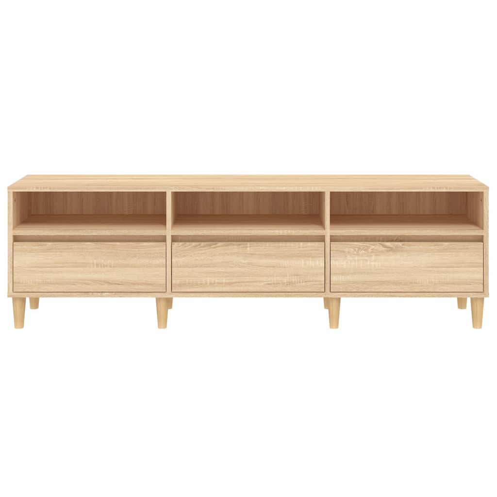 Meuble TV chêne sonoma 150x30x44,5 cm bois d'ingénierie - XIOS