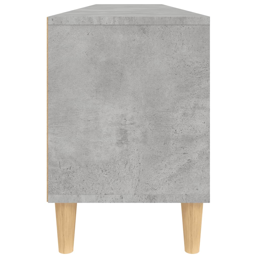 Meuble TV gris béton 150x30x44,5 cm bois d'ingénierie - XIOS