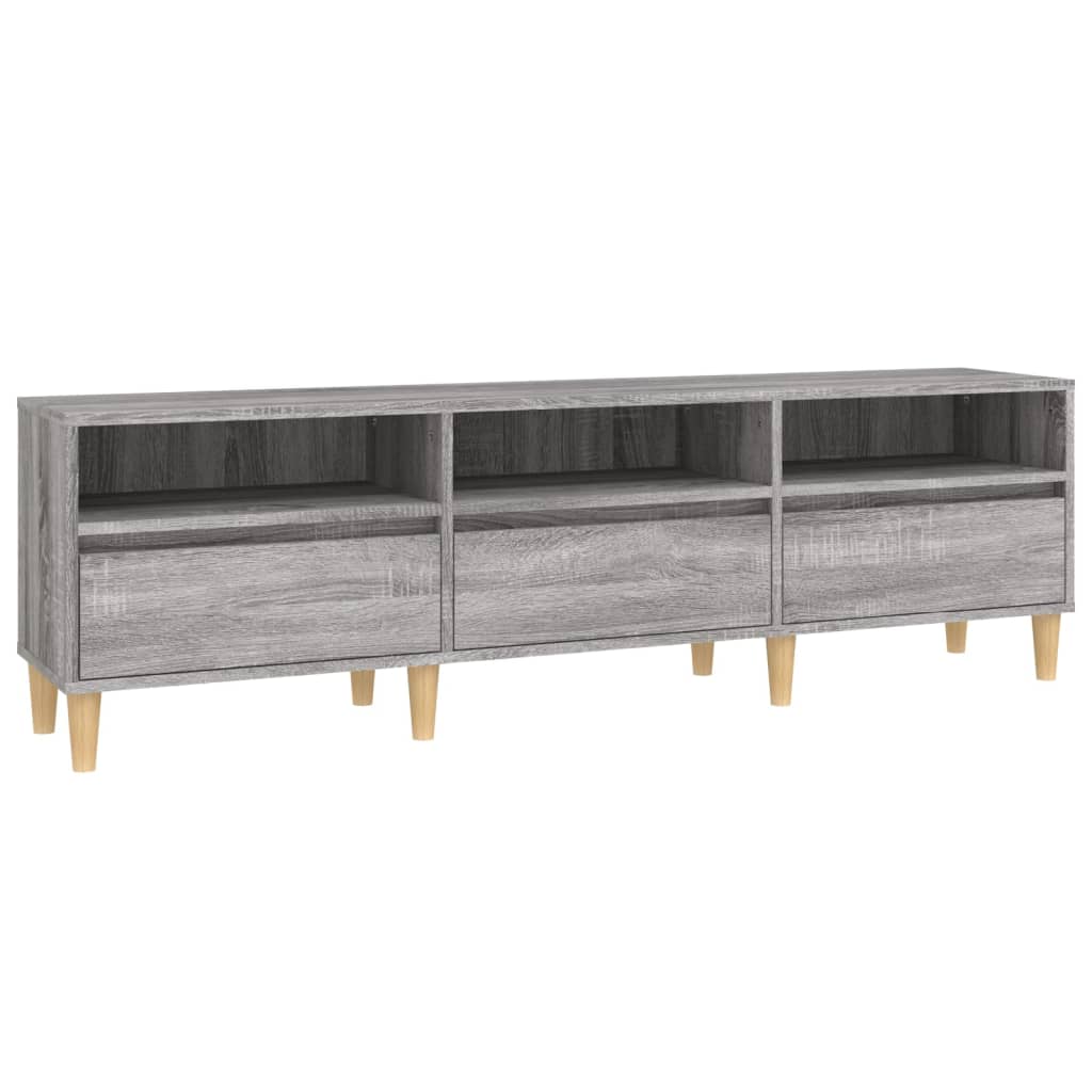 Meuble TV Sonoma gris 150x30x44,5 cm bois d'ingénierie - XIOS