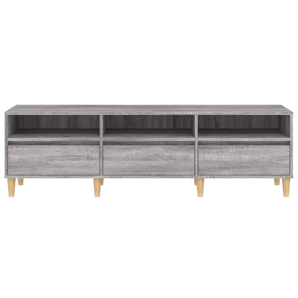 Meuble TV Sonoma gris 150x30x44,5 cm bois d'ingénierie - XIOS