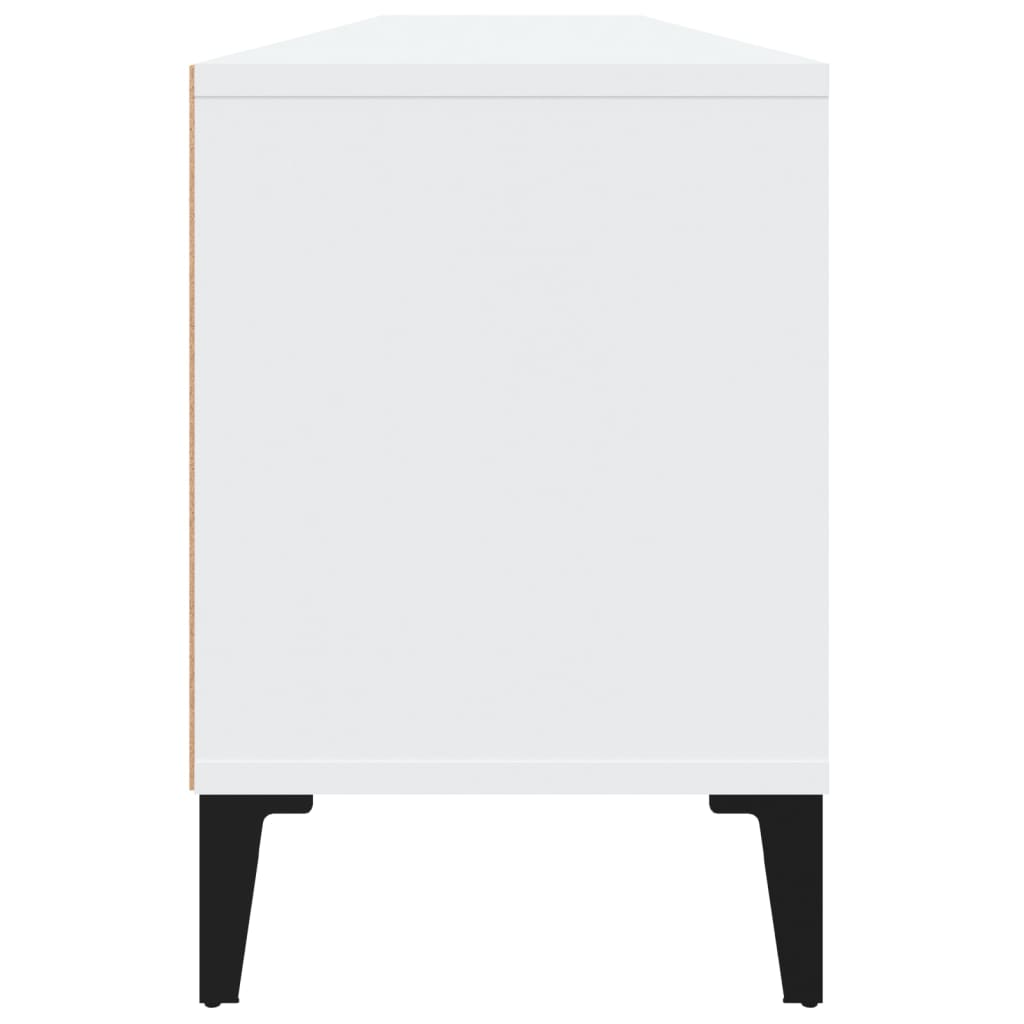 Meuble TV blanc 150x30x44,5 cm bois d'ingénierie - XIOS