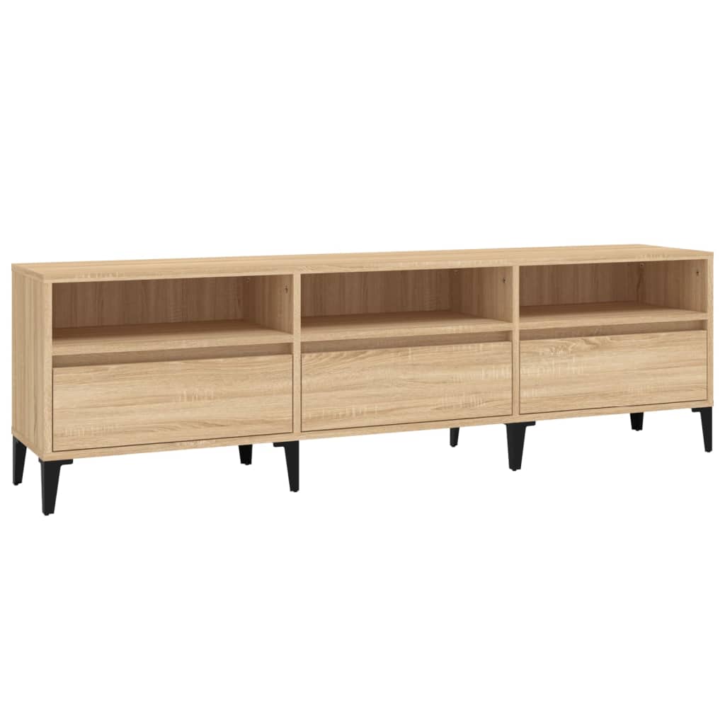 Meuble TV chêne sonoma 150x30x44,5 cm bois d'ingénierie - XIOS