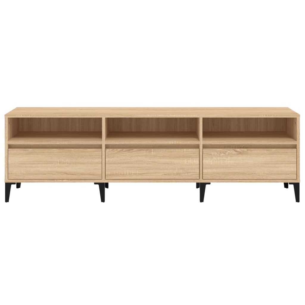 Meuble TV chêne sonoma 150x30x44,5 cm bois d'ingénierie - XIOS