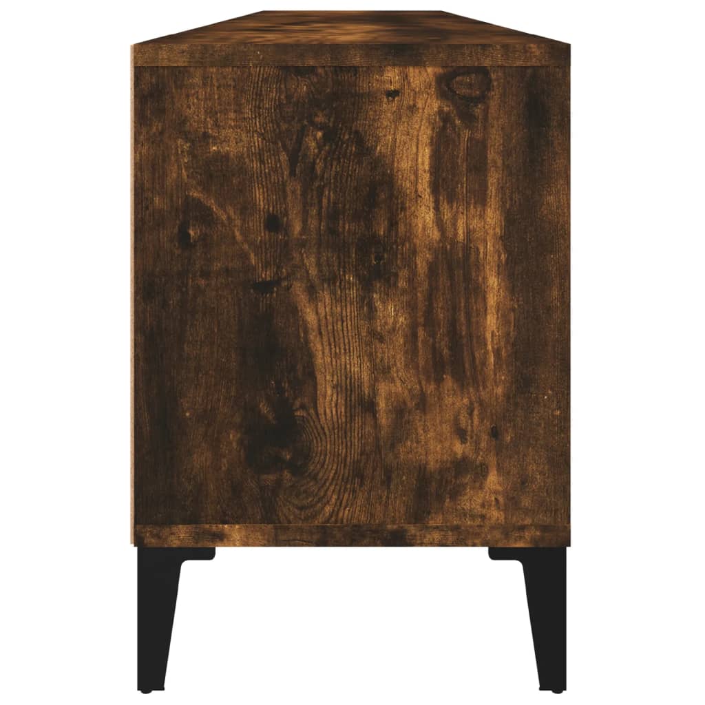 Meuble TV chêne fumé 150x30x44,5 cm bois d'ingénierie - XIOS