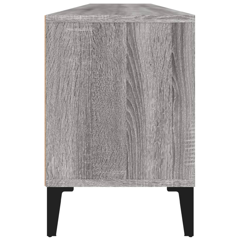 Meuble TV sonoma gris 150x30x44,5 cm bois d'ingénierie - XIOS