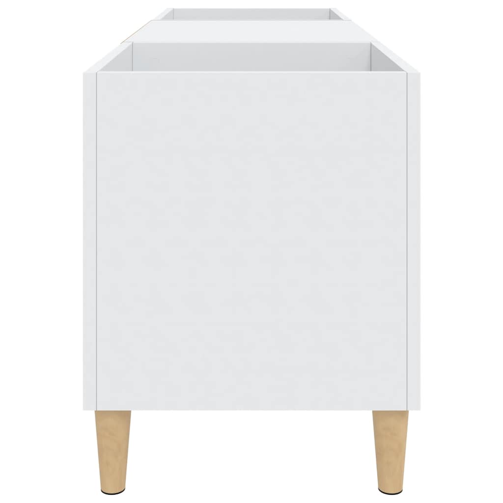 Meuble à disques Blanc 121x38x48 cm Bois d'ingénierie - XIOS